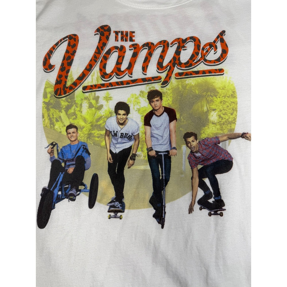 The Vamps Meet The Vamps Tour 2014-2015 Graphic T-Shirt Fitted Large Startee